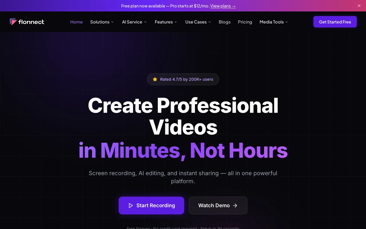 Flonnect interface — screenshot of Flonnect dashboard